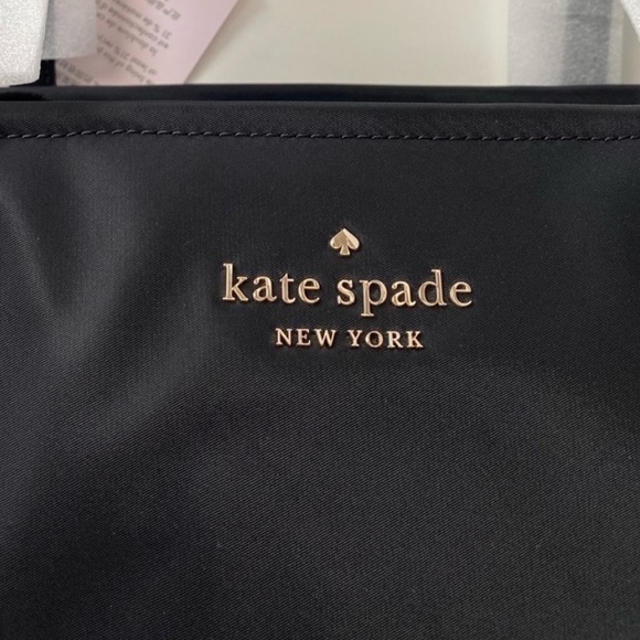 ♠️kate spade Chelsea Large Nylon Tote Bag, Black NWT - Picture 6 of 10